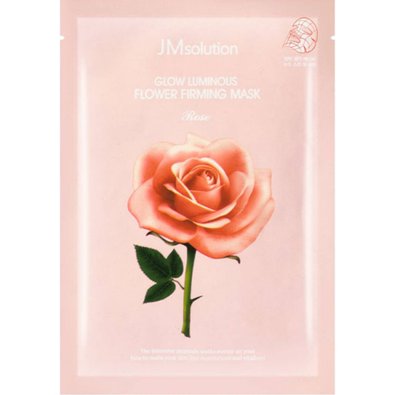 Тканинна маска з екстрактом дамаської троянди JMsolution Glow Luminous Flower Firming Mask Rose 663 фото